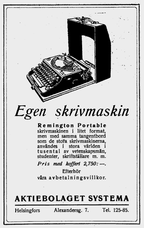 Annons 1925